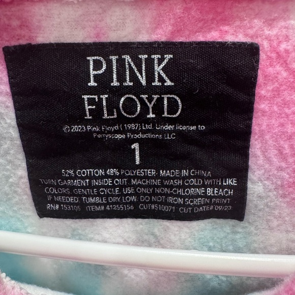Torrid Pink Floyd Cozy Fleece Hoodie-Size 1 - Picture 2 of 3